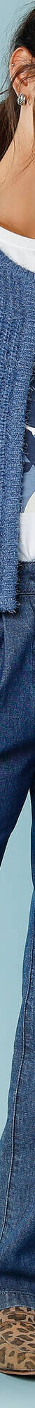 Gilet paletot Spécial Petites, maille poilue (bleu grisé) Gilet paletot Spécial Petites, maille poilue (bleu grisé)
